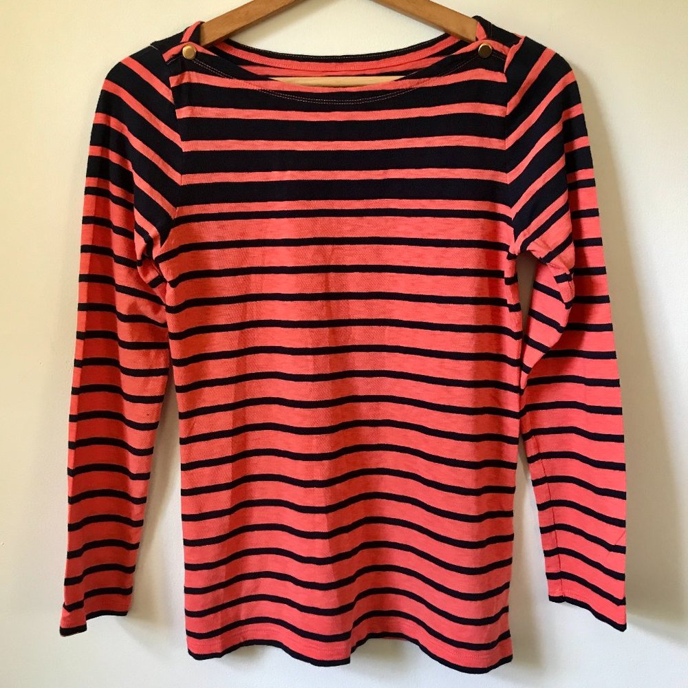 J. Crew Striped Long Sleeve Painter Tee, Size M